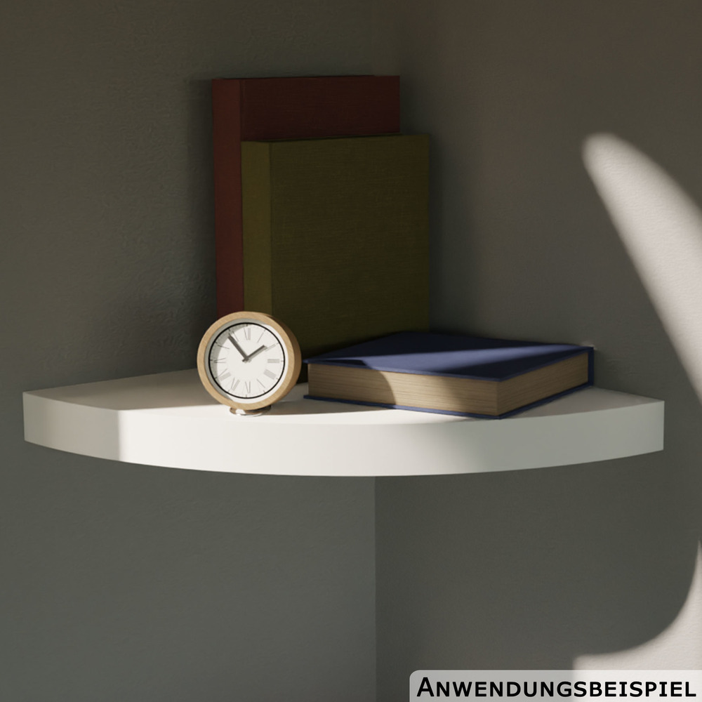 Eckregal wei&szlig; 29 x 29 cm