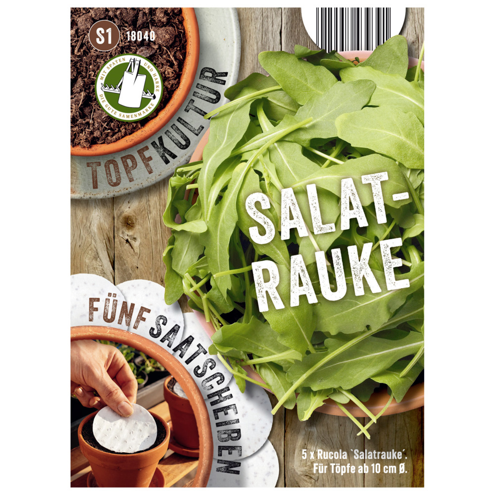 Saatscheiben Rucola &bdquo;Salatrauke&ldquo; 5 Scheiben