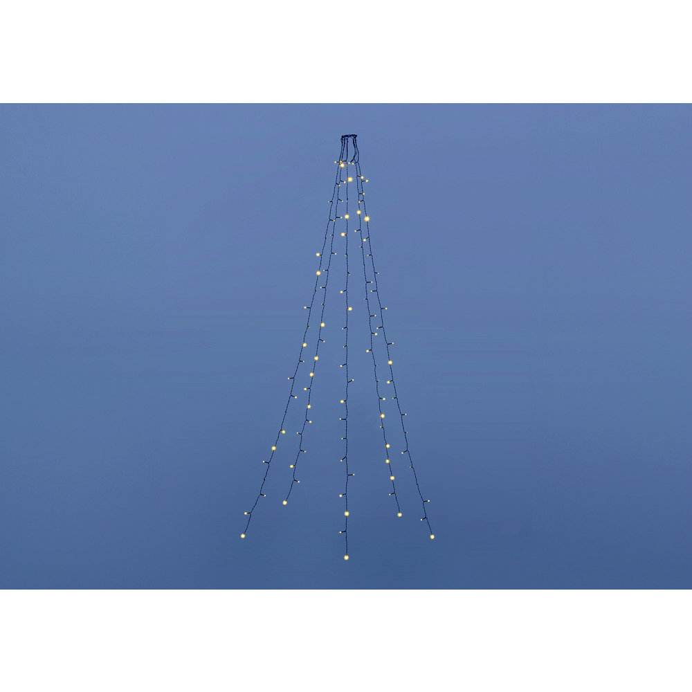LED-Lichterkette f&uuml;r den Weihnachtsbaum mit 110 warmwei&szlig;en LEDs image number 6