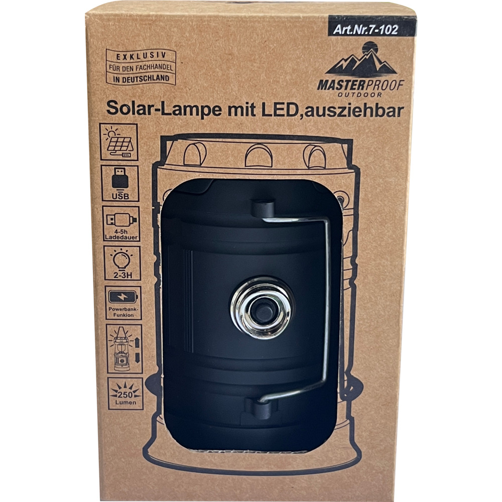 Camping-Solar-Lampe mit LED, ausziehbar image number 1