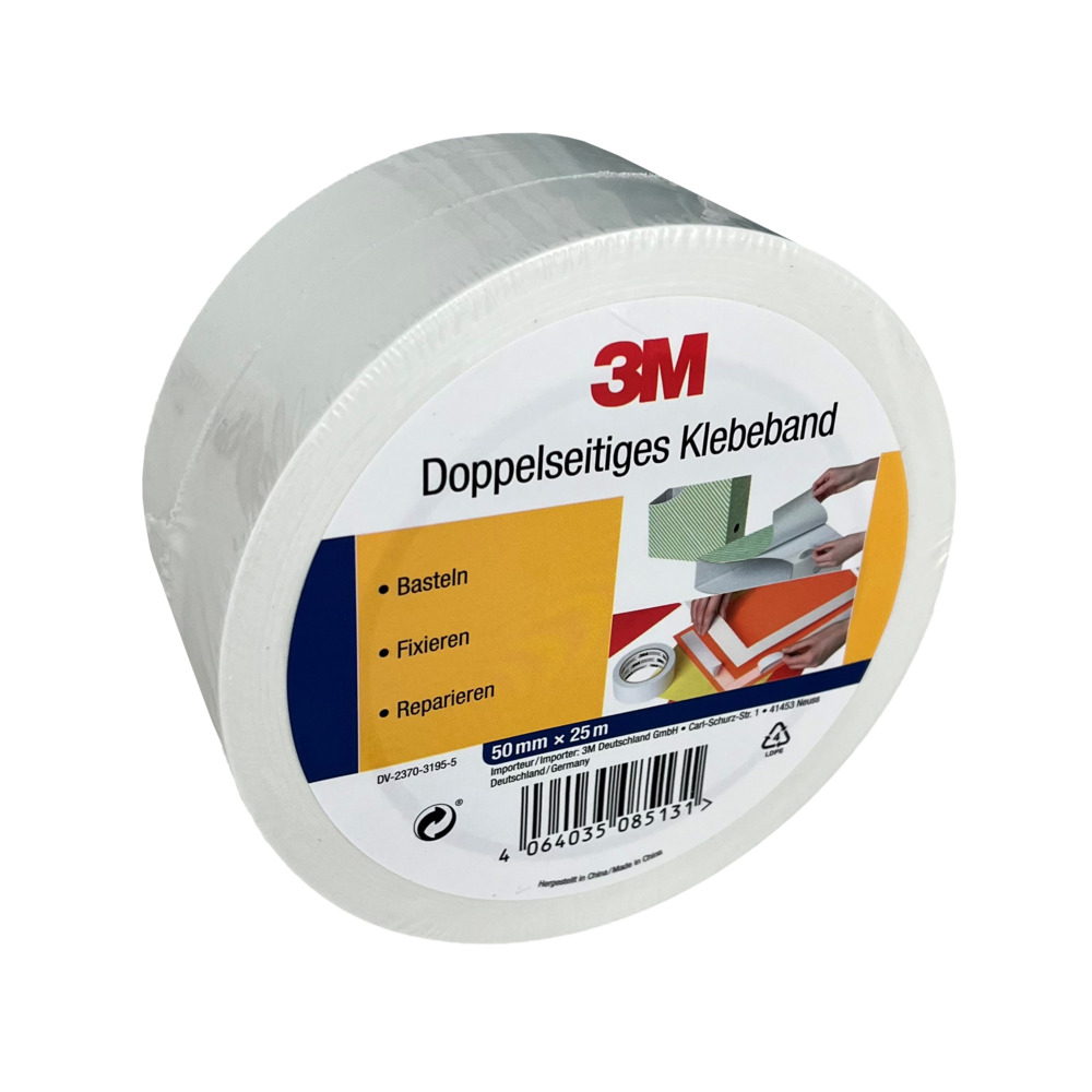 3M Doppelseitiges Klebeband 50 mm x 25 m
