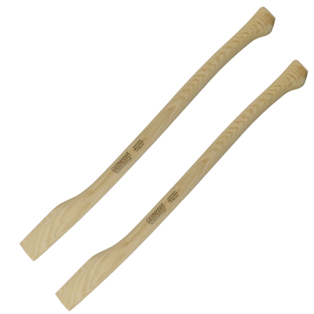 GERMANIA&reg; Axtstiel 2er Set 90cm Kuhfu&szlig;form