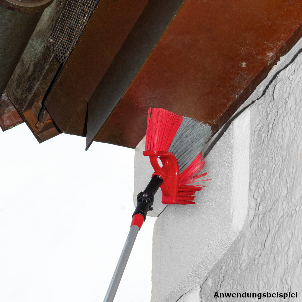 Fassadenbesen teleskopierbar von bis 360 cm aus Kunststoff in Rot image number 2