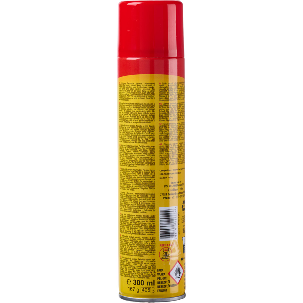 Feuerzeuggas MAX 300 ml mit Adapter image number 1