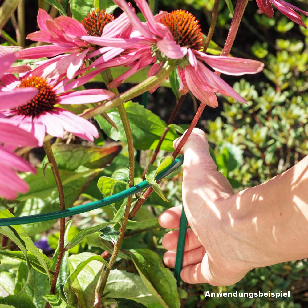 Strauchst&uuml;tze 100 x 40 cm, Metalldraht, gr&uuml;n image number 1
