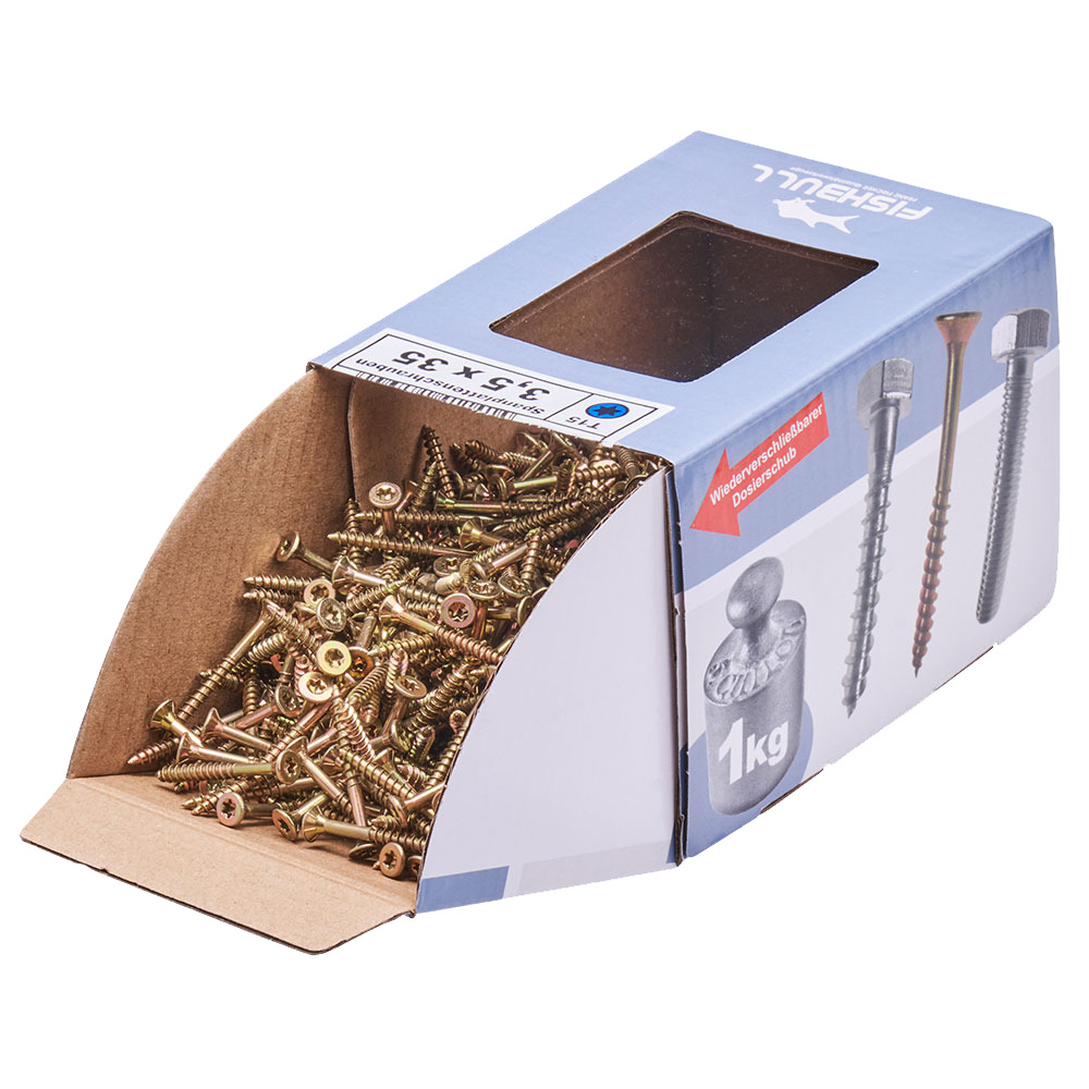 Spanplattenschraube 3,5x35 mm IVZ 1kg FISHBULL-Pack Senkkopf Teilgewinde image number 3