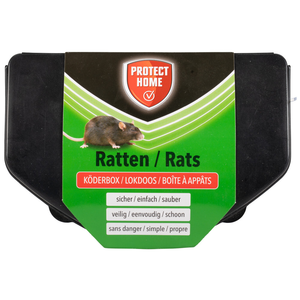 Rattenk&ouml;derbox Protect Home mit Sicherheitsschl&uuml;ssel und Stahlstange