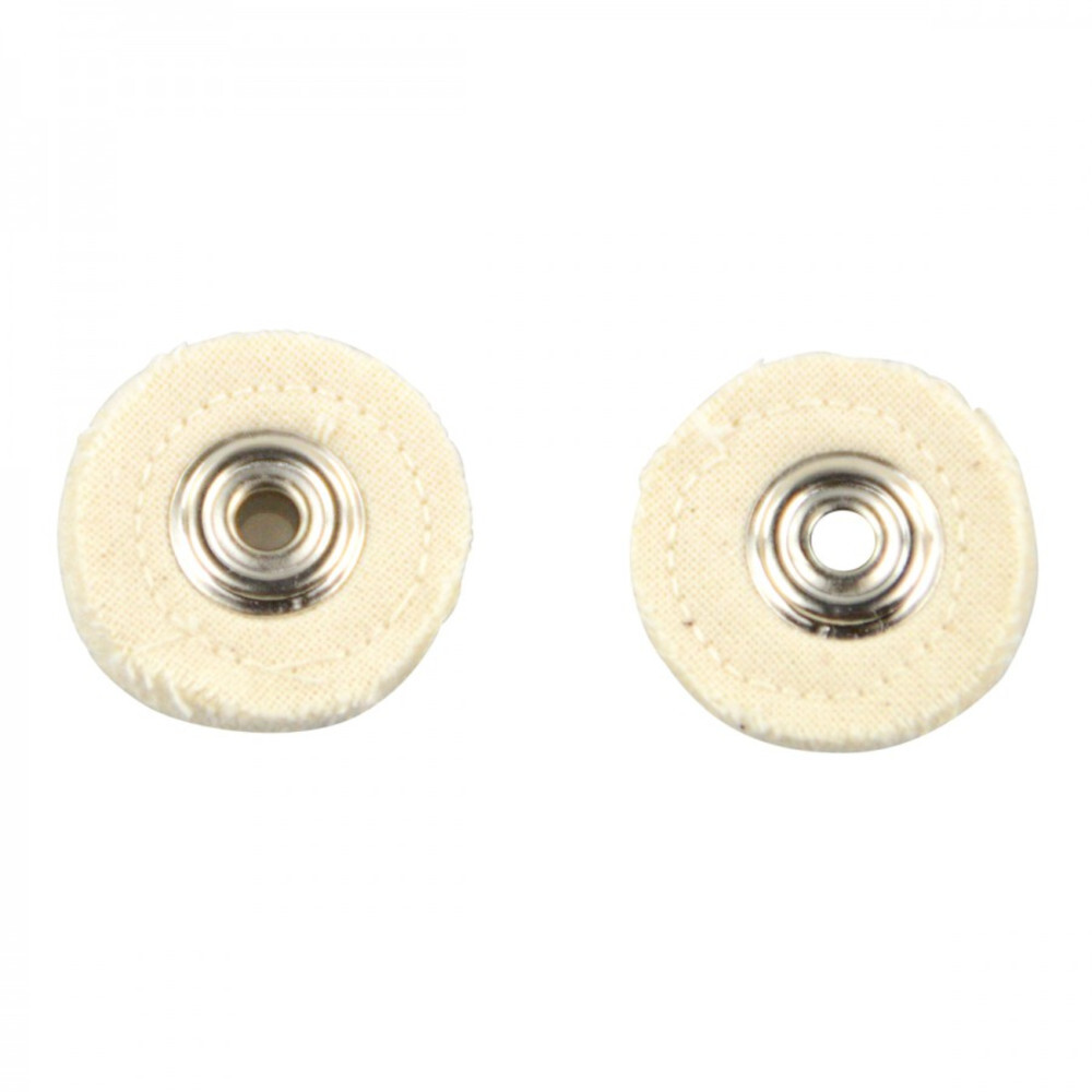 Polierscheiben Set 2-teilig je &Oslash; 25x5mm aus Baumwolle