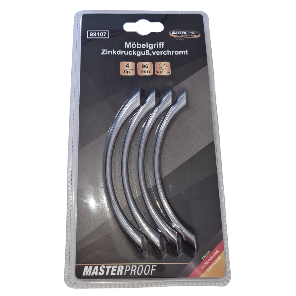 M&ouml;belgriff 96 mm Lochabstand Zinkdruckguss verchromt