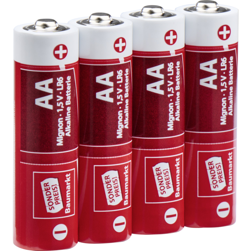 Sonderpreis Baumarkt Alkaline Batterien LR06 AA Micro 4er Pack