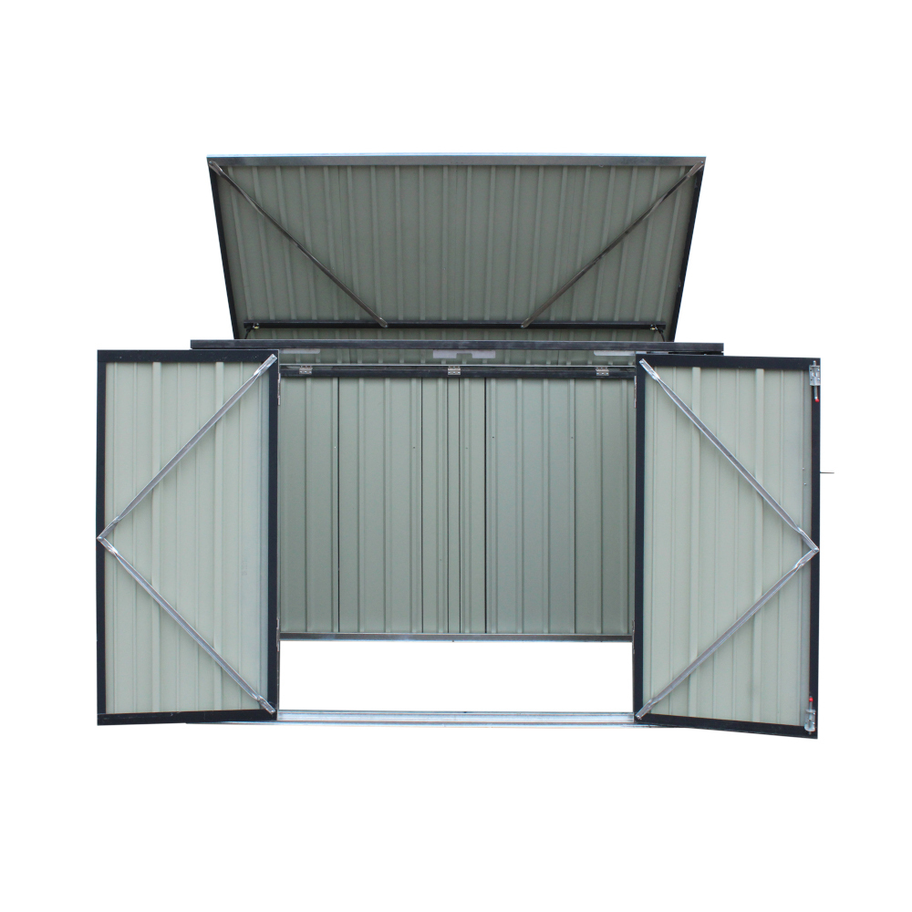 M&uuml;lltonnenbox f&uuml;r 2 M&uuml;lltonnen 120 oder 240 Liter - B-Ware image number 3