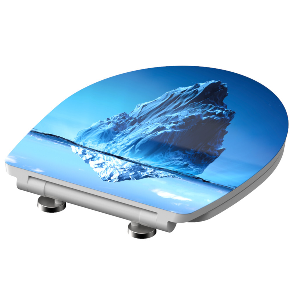 WC-Sitz High Gloss Absenkautomatik&nbsp;Schnellverschluss Iceberg image number 2