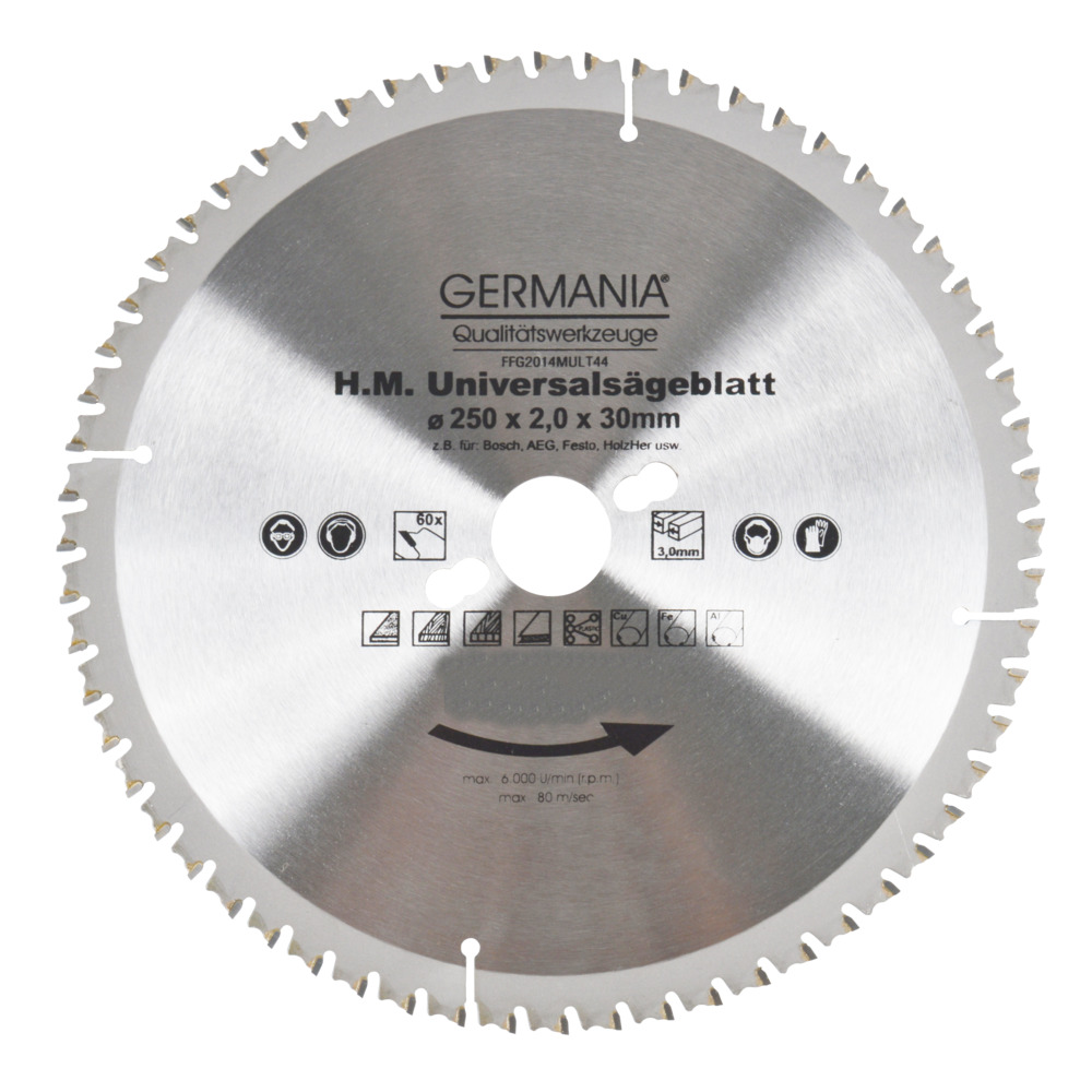 HM Multi-S&auml;geblatt 250x30mm 60 Z&auml;hne universal