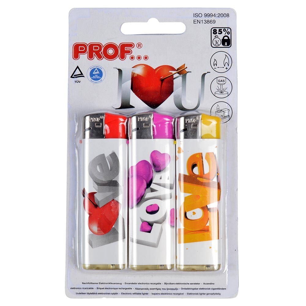 Feuerzeuge 3 St&uuml;ck, verschiedene Motive, sortiert image number 1