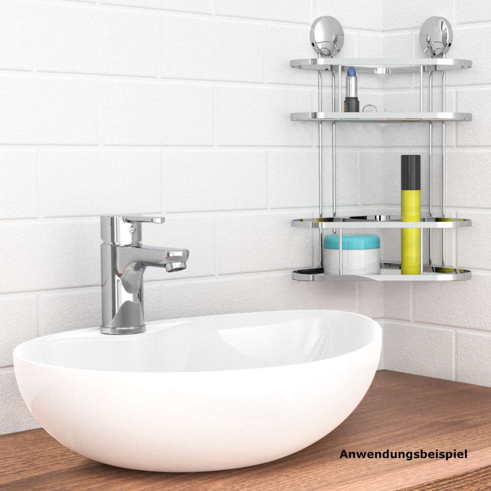 Dusch-Eckablage 2 Etagen 220 x 340 x 180 mm image number 3