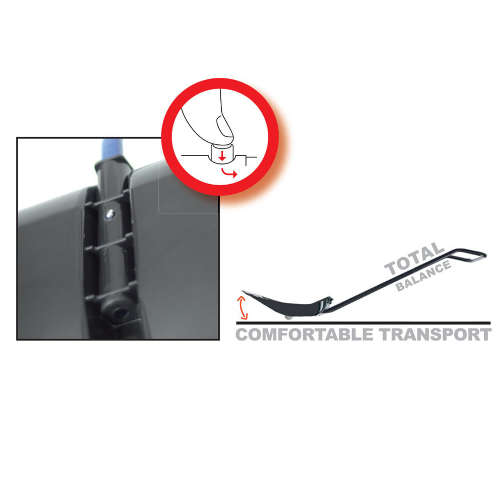 Schneeschieber Arctic Eco aus Kunststoff mit Rollen image number 3