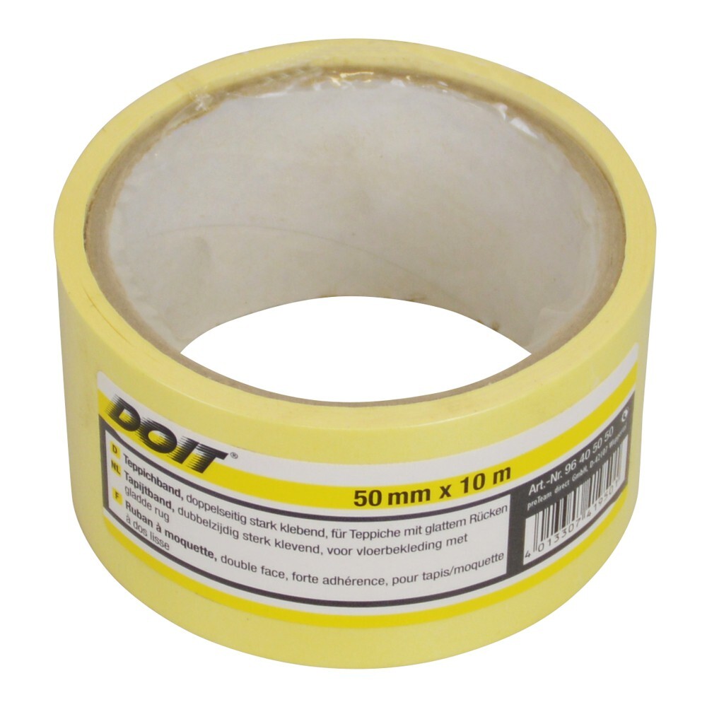 Doppelseitiges Klebeband 50 mm x 10 m, Teppichband