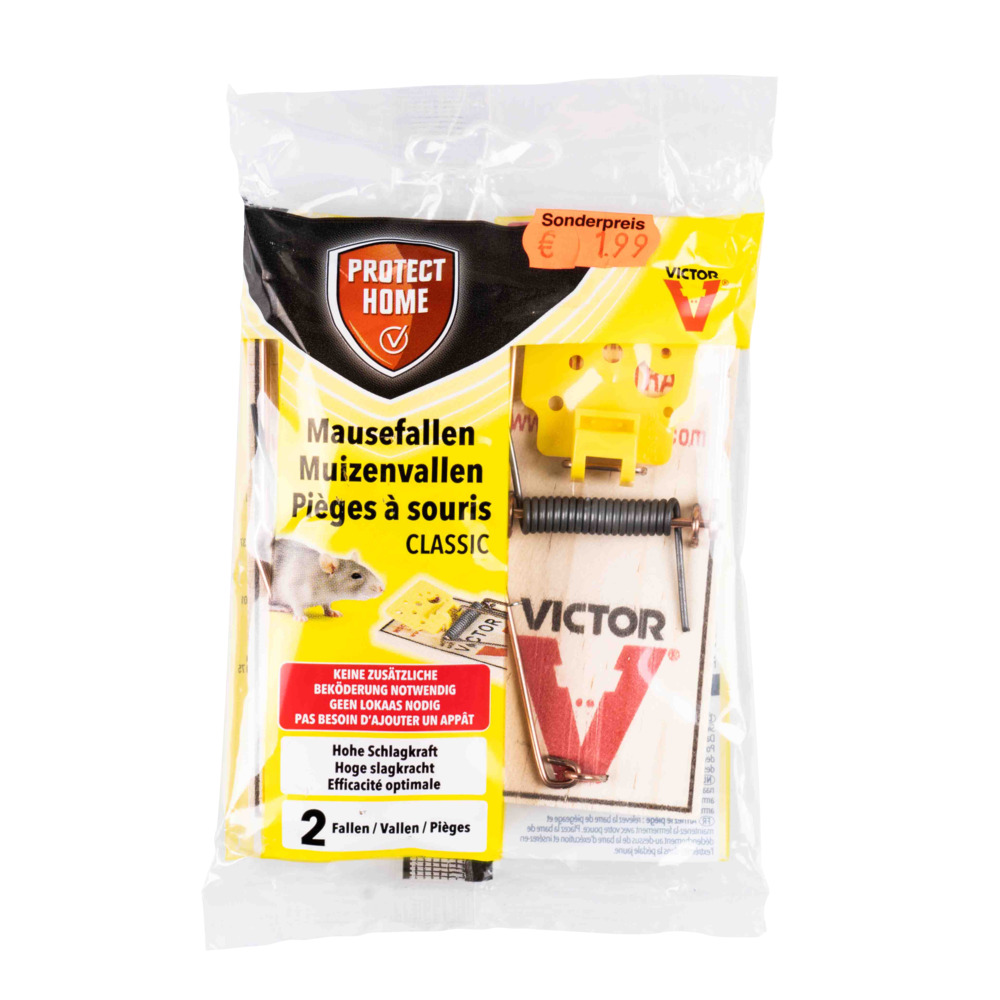 Protect Home Mausefallen-Set Classic 2 St&uuml;ck mit Schlagfalle image number 2