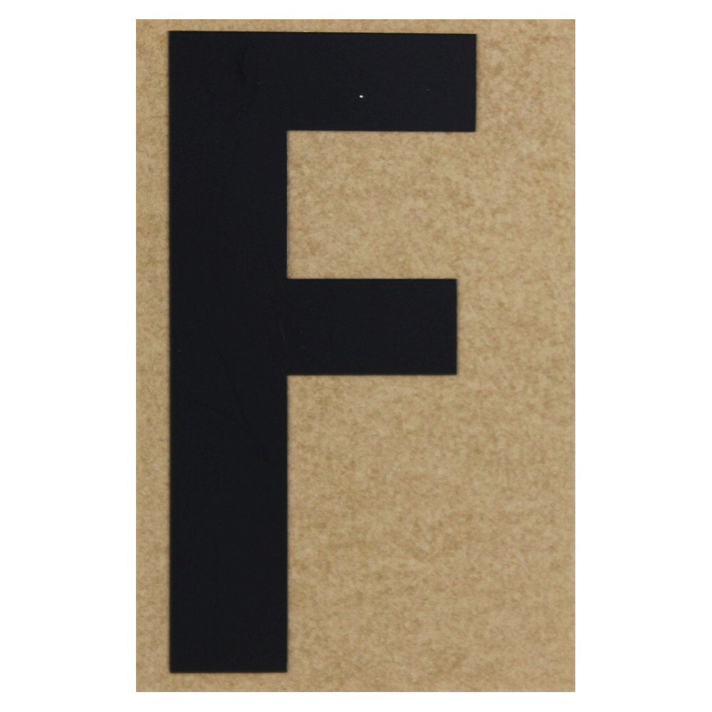 Klebebuchstabe F 100 mm schwarz