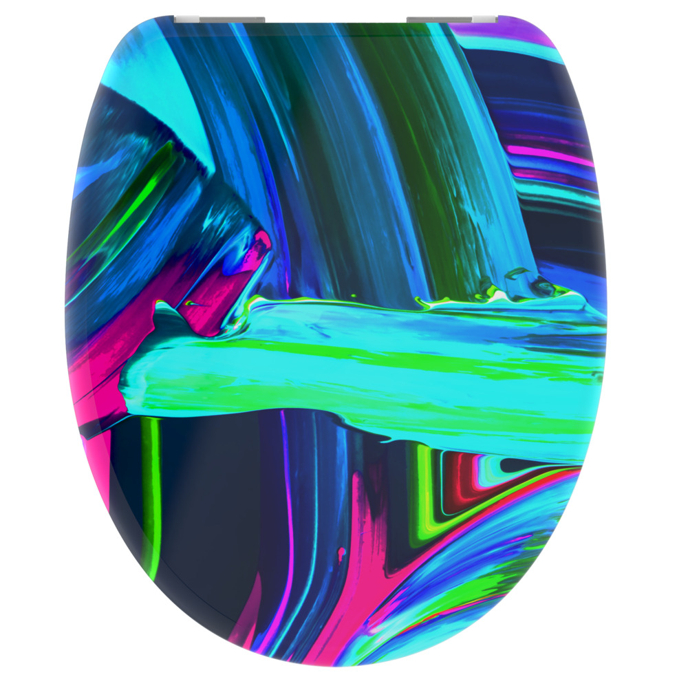 WC-Sitz Duroplast mit Absenkautomatik Neon-Paint image number 1