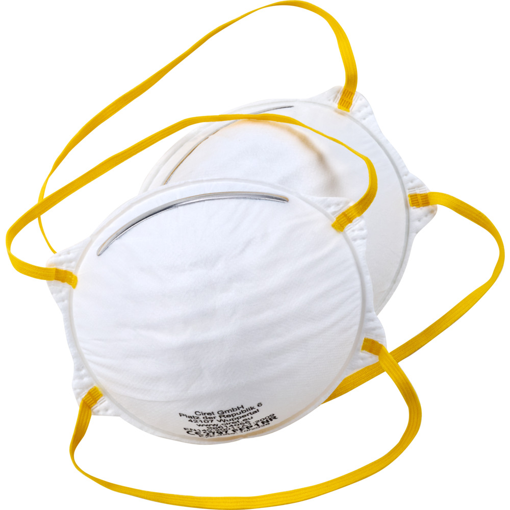 Feinstaubmaske FFP1 2er-Pack Staubschutzmaske