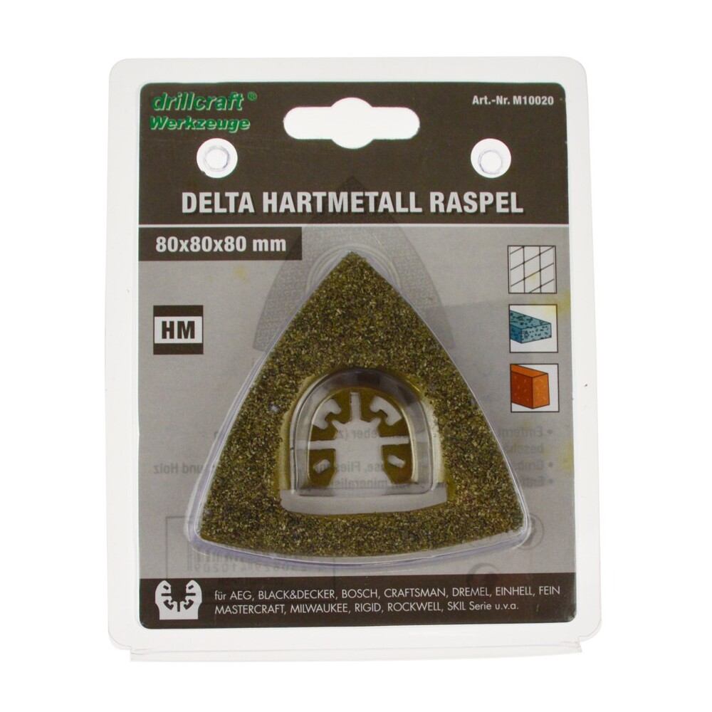 Drillcraft Delta Hartmetall Raspel 80mm image number 1