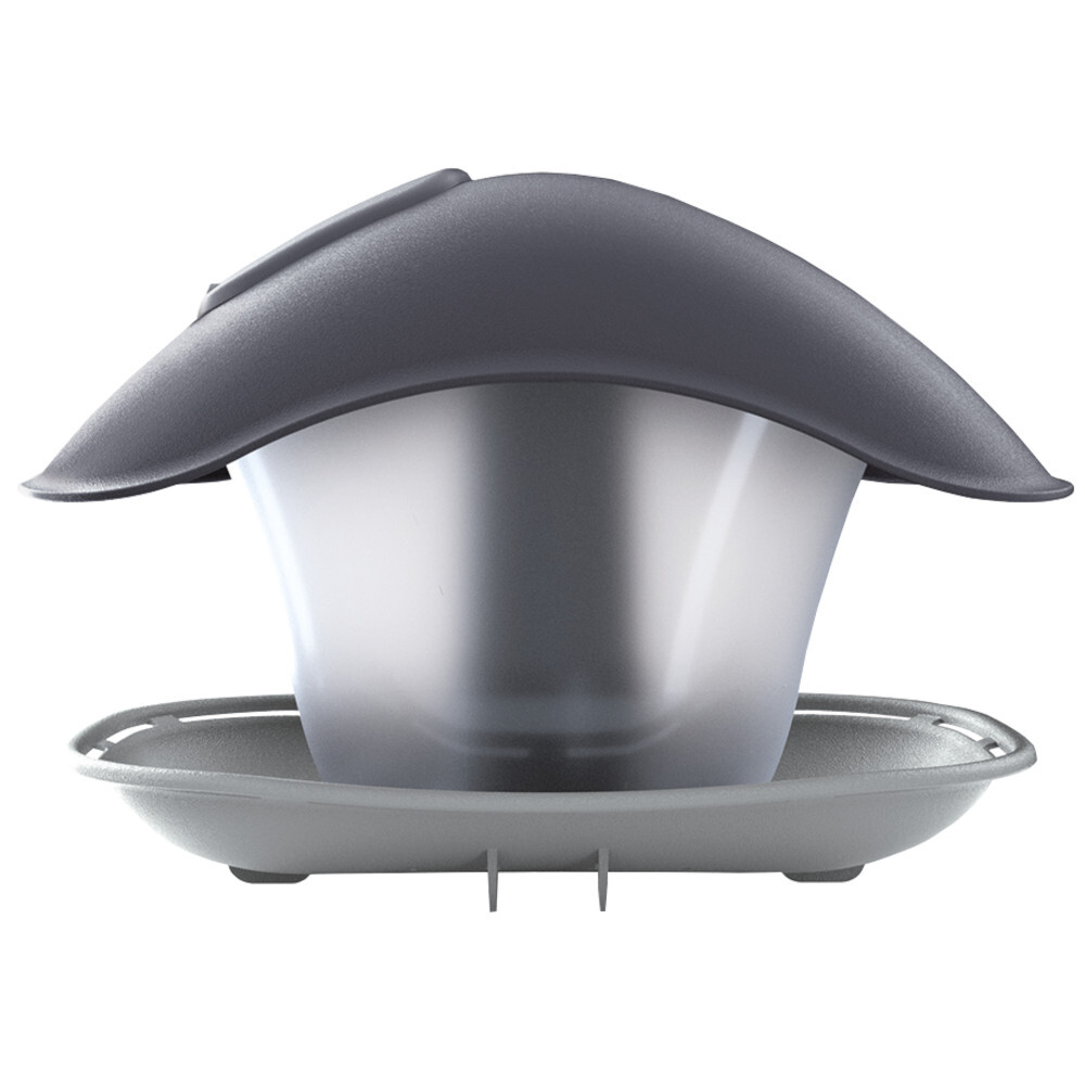 Vogelhaus Birdyfeed Square aus Kunststoff in anthrazit