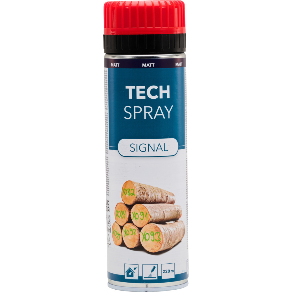 Tech Spray Signal matt, Markierspray 500 ml rot