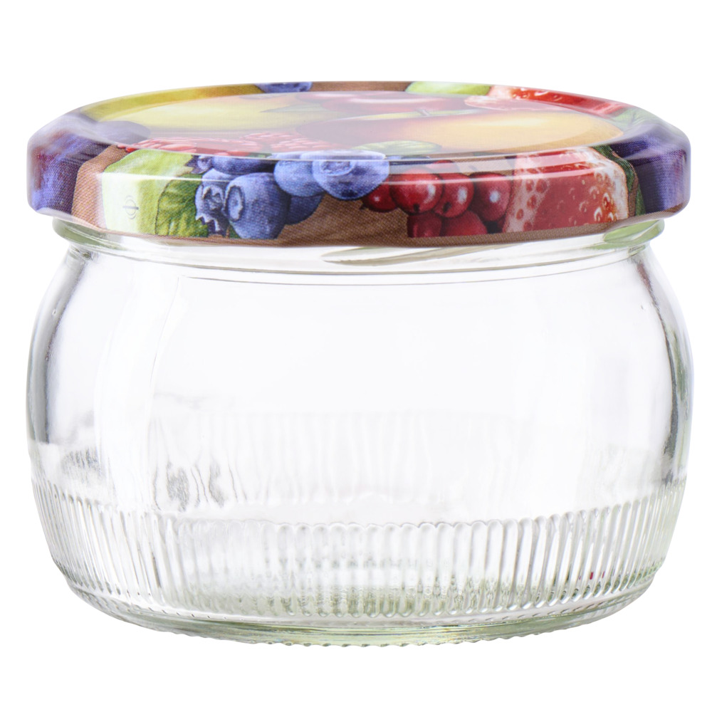 Einmachgl&auml;ser 6 St&uuml;ck rund je 258 ml mit Deckel