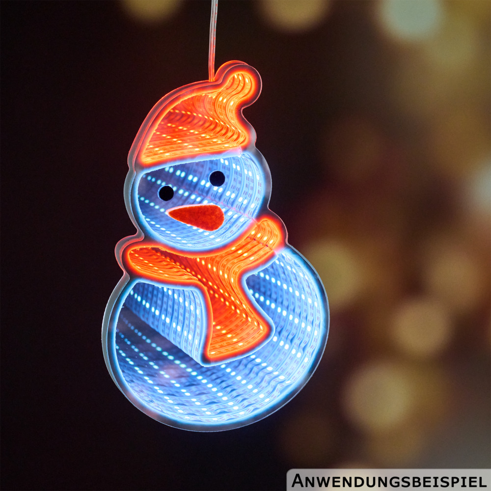 LED-3D-Spiegelleuchte Infinity Effekt 20 cm, Designauswahl image number 6