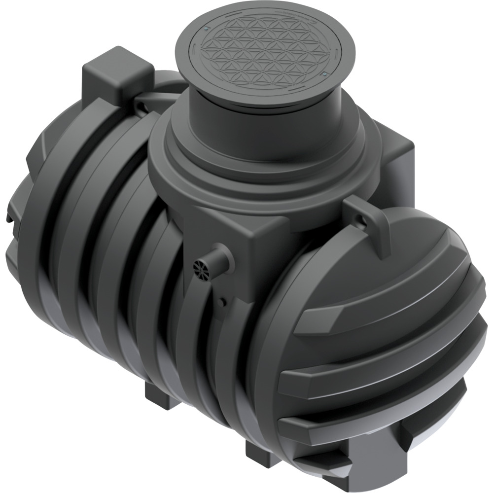 Regenwasser-Zisterne 2.200 Liter mit Biovitor Ausgleichsdom und Tankabdeckung image number 3