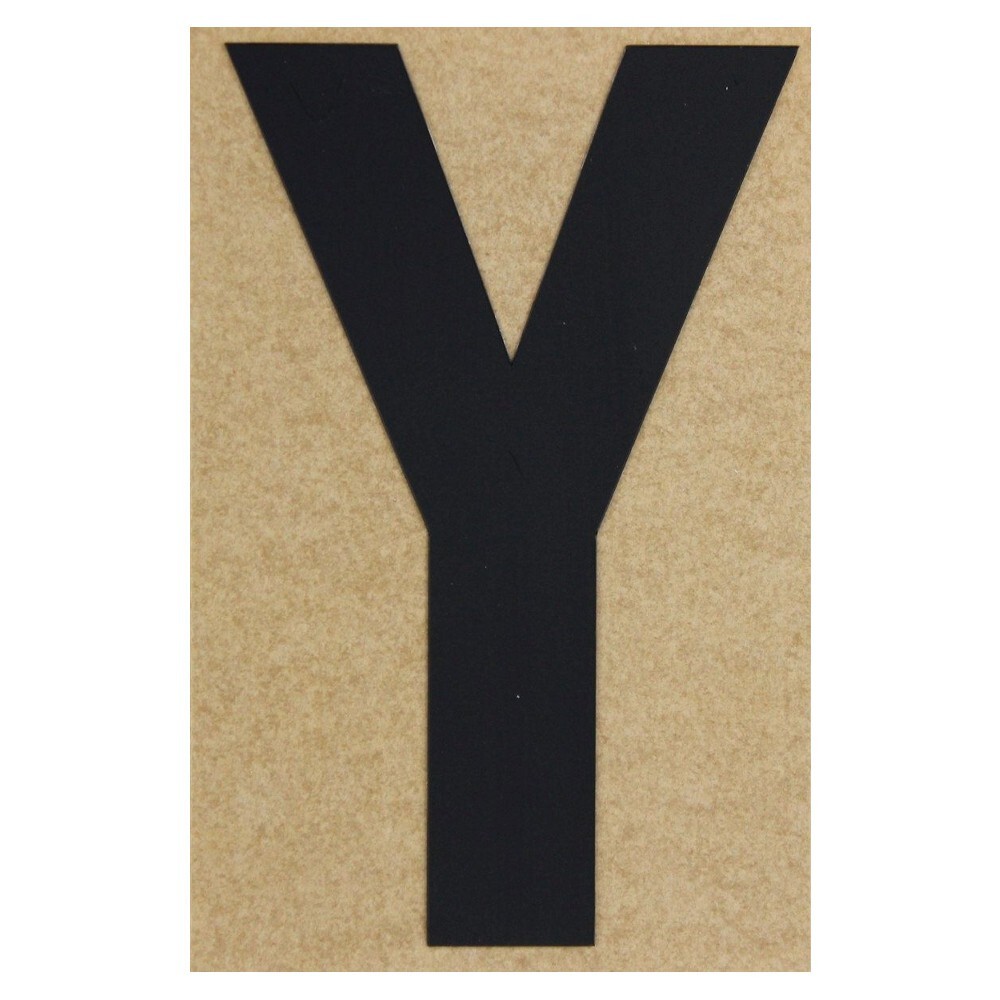 Klebebuchstabe Y 100 mm schwarz