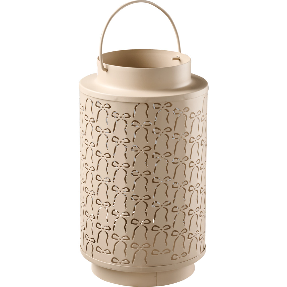 Laterne Metall mit Schleifchen 24cm, 2-fach sortiert image number 1