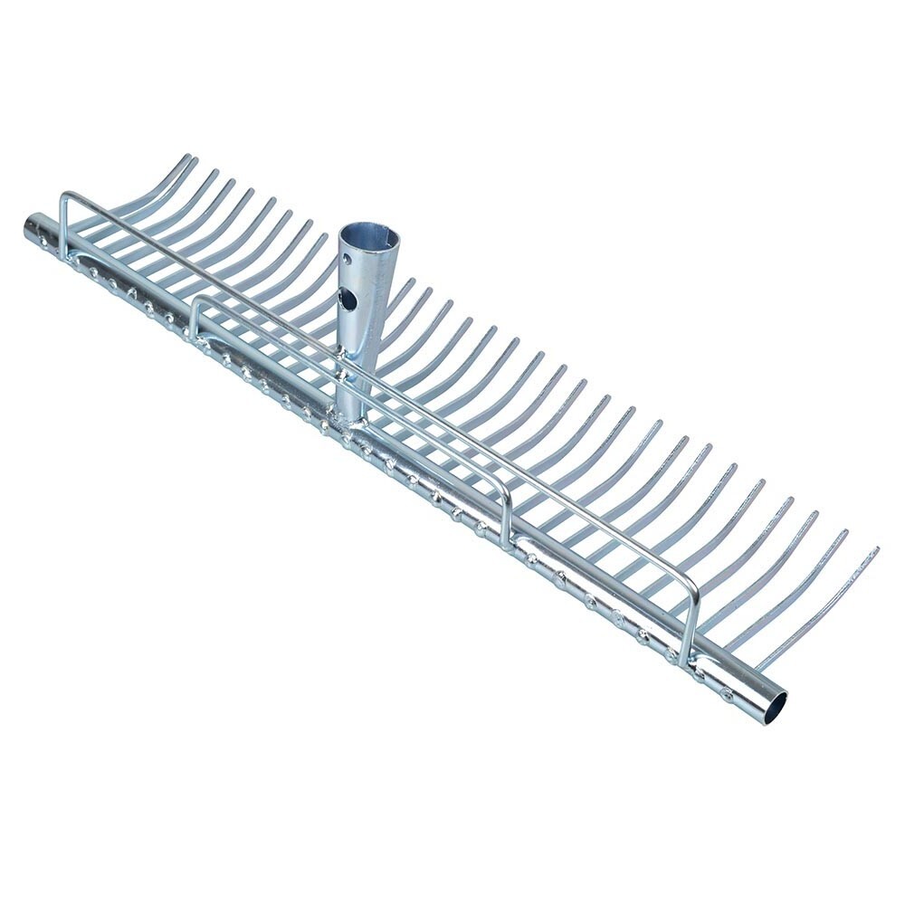 Rasenrechen 32 Zinken aus Stahl