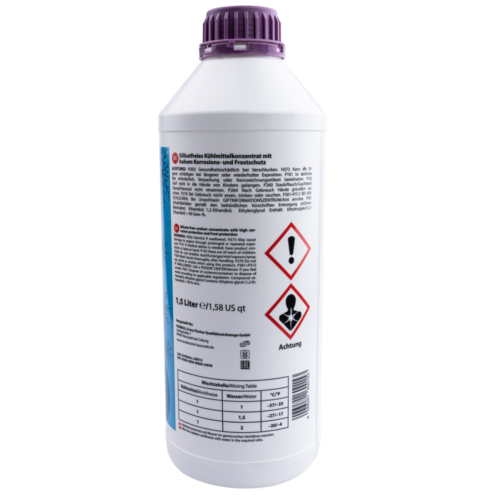 FISHBULL K&uuml;hlerfrostschutz-Konzentrat G12+ 1,5 Liter image number 2