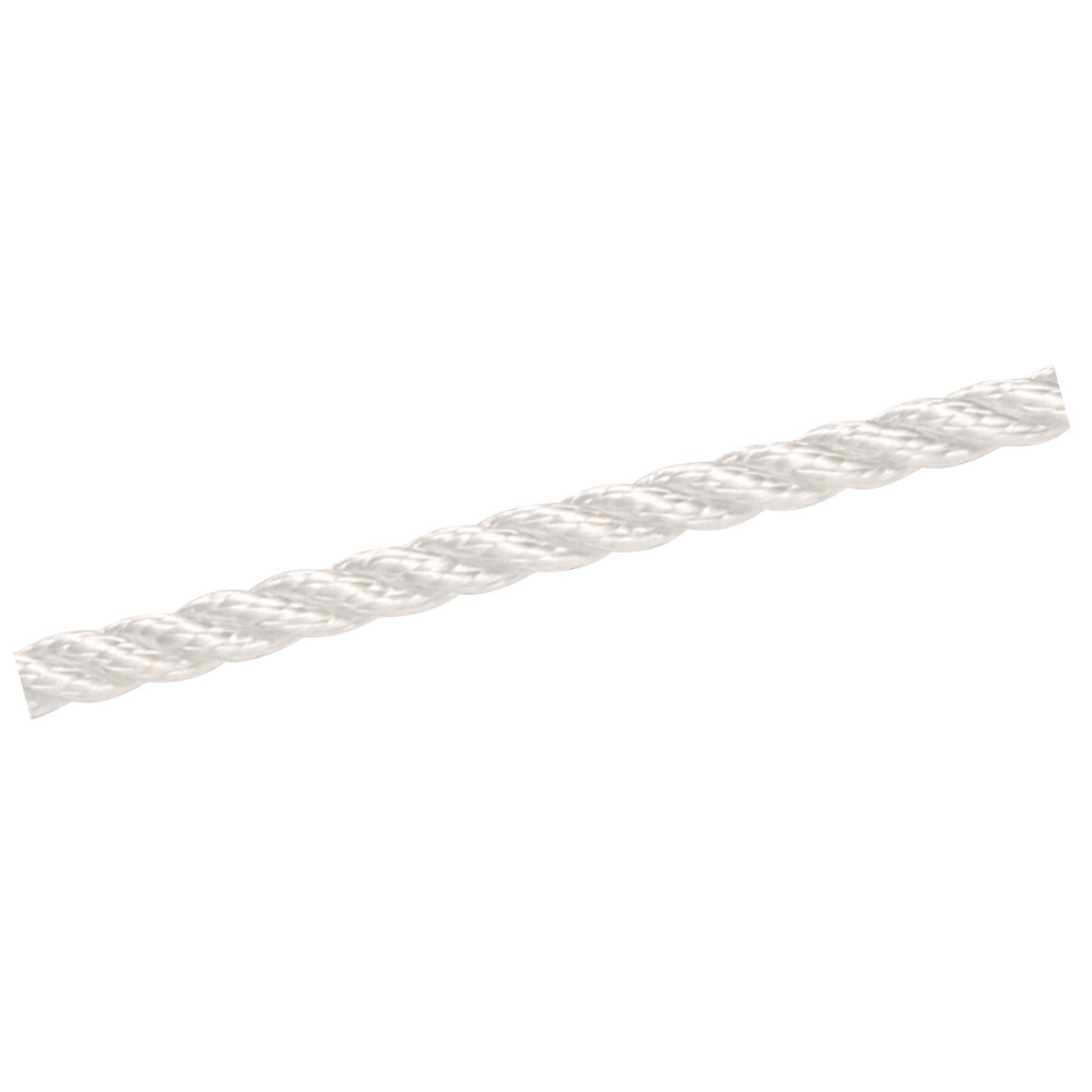 Polyester-Seil &Oslash; 10 mm in Wei&szlig;, 3-sch&auml;ftig gedreht, Meterware