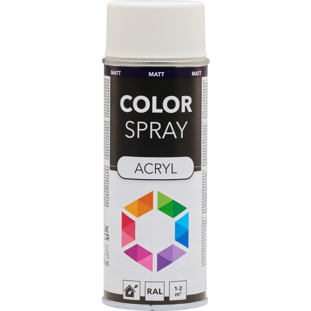 Lackspray 400 ml Acryl RAL9010M wei&szlig; matt