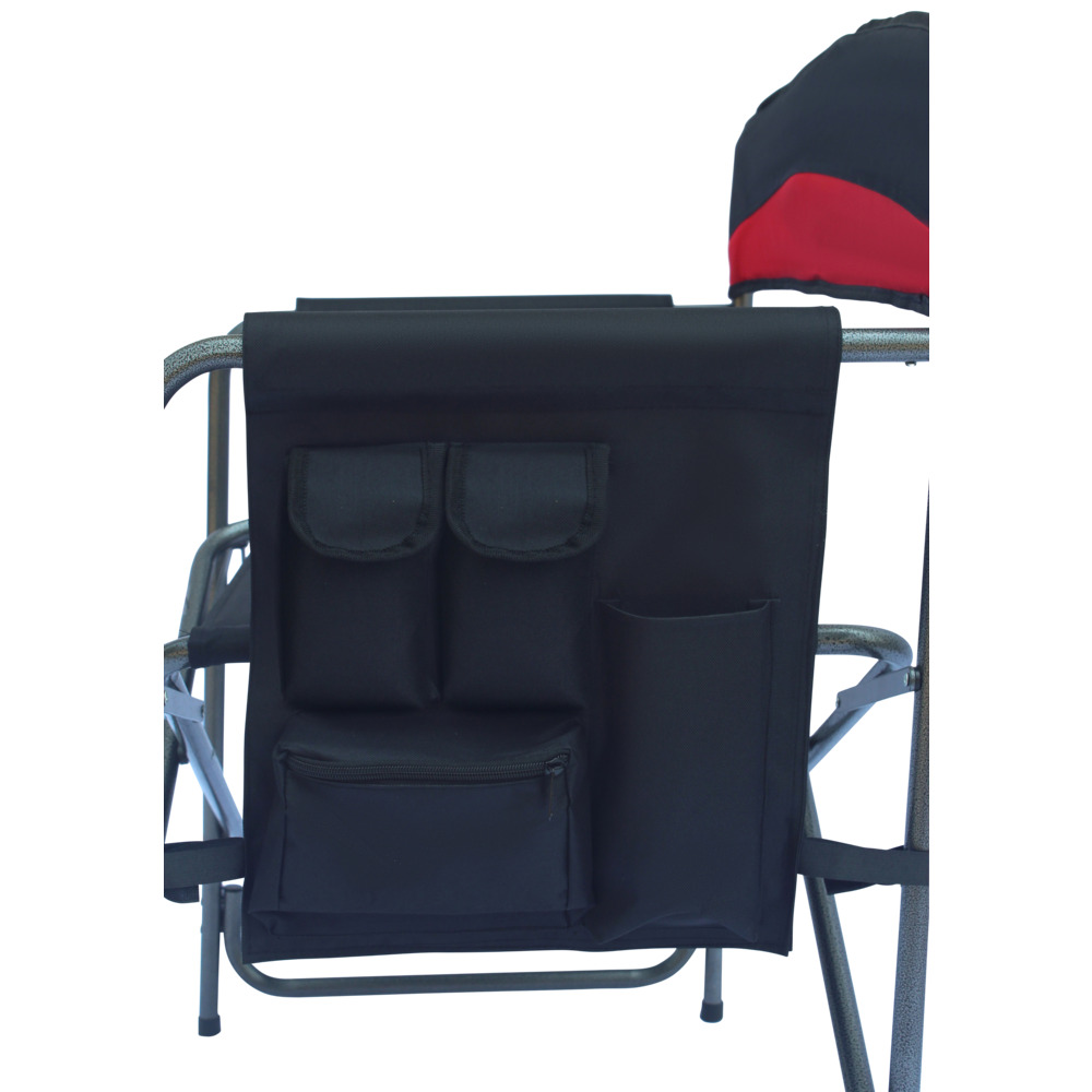 Comfort Camping Sessel XXL 50 x 63 x 83 cm Schwarz-Rot image number 5