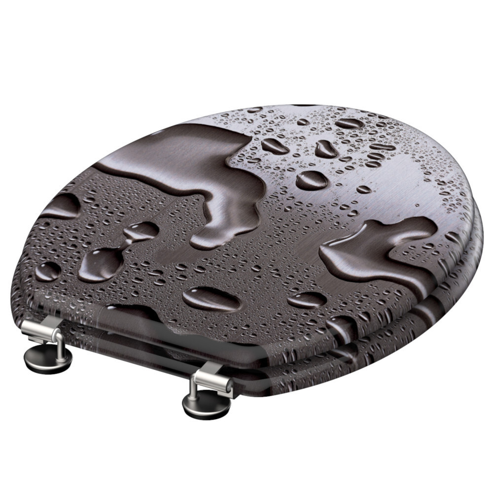 WC-Sitz MDF Motiv Grey-Steel image number 3