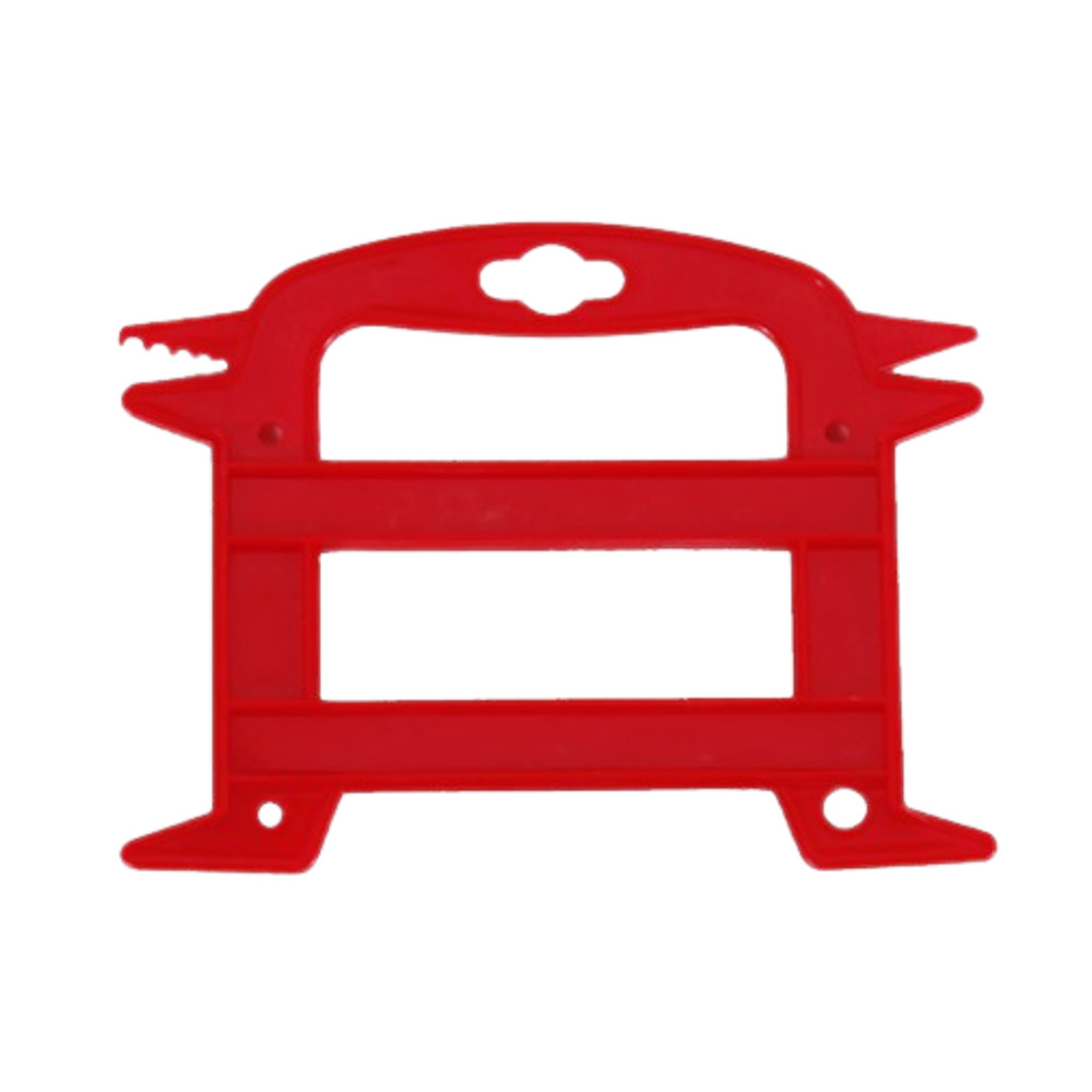 Lichterketten-Aufwickler rot aus Kunststoff