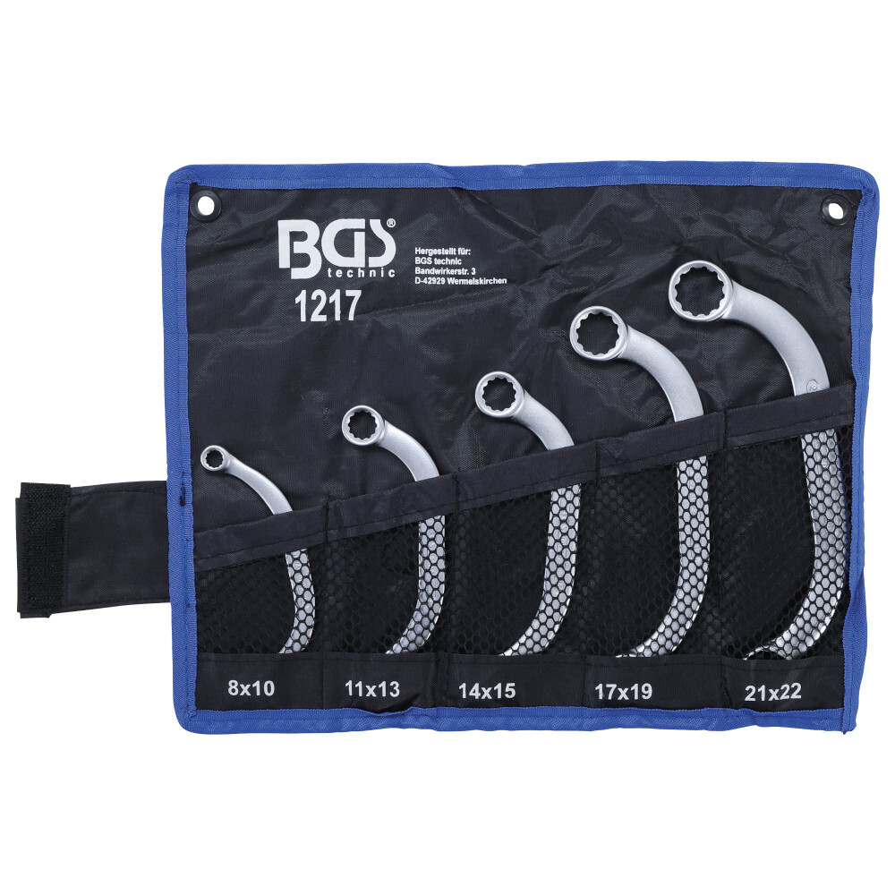 Starter- und Blockschl&uuml;ssel Satz 8x10-21x22 mm 5-tlg.