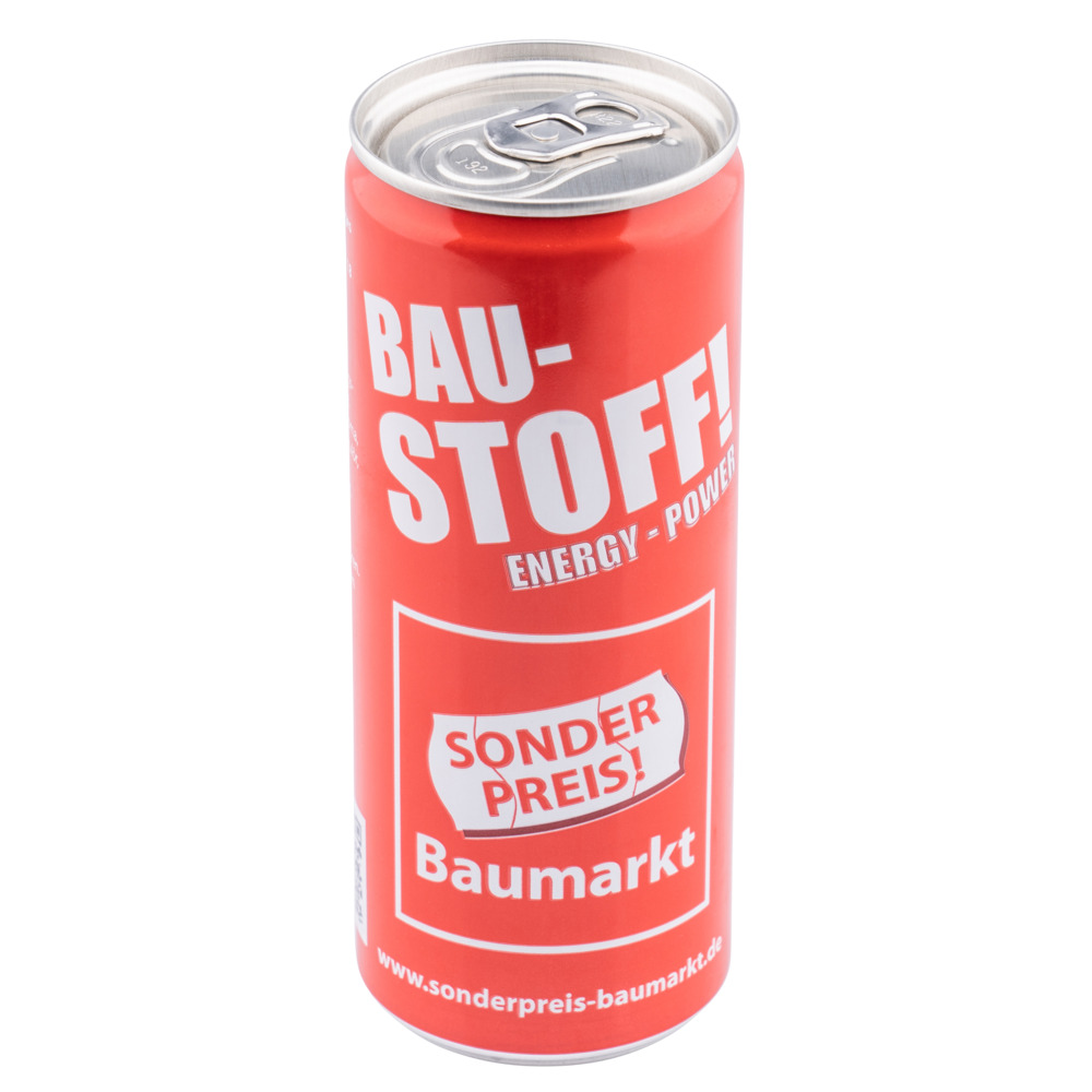 Baustoff Energy Drink 250ml, koffeinhaltig