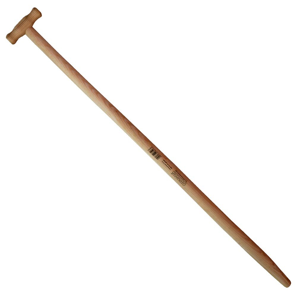 Schaufelstiel Esche 120cm gebogen mit T-Griff