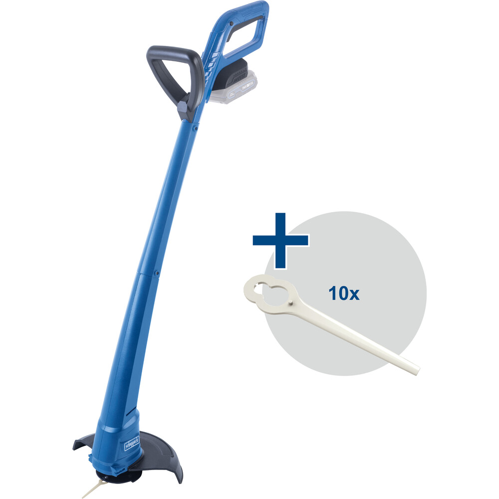 Scheppach Benzin-Aufsitzrasenm&auml;her und Akku-Rasentrimmer im Set image number 3