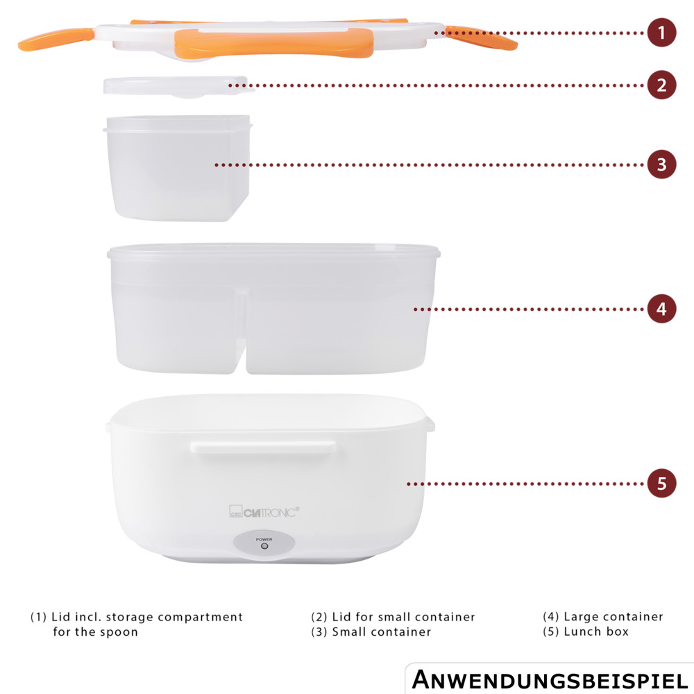 CLATRONIC&reg; Elektrische Lunchbox zum Warmhalten oder Aufw&auml;rmen image number 6