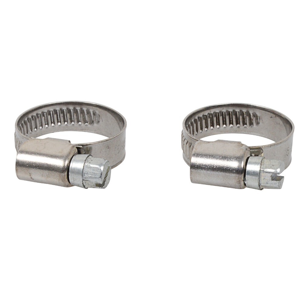 Schlauchklemmen-Set 2er 16-25 mm Breite 9 mm Edelstahl