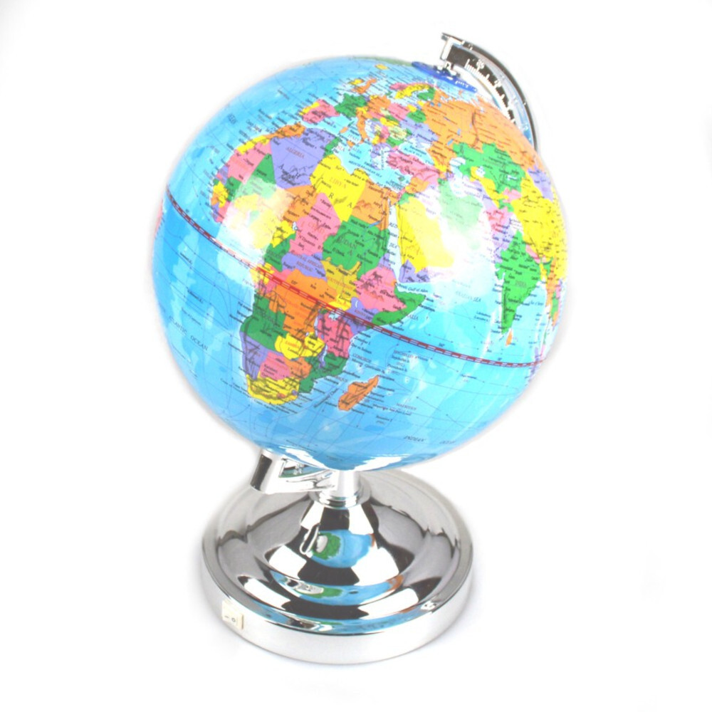 LED Dekolampe Globus &Oslash; 20 x 30 cm mit Farbwechsel