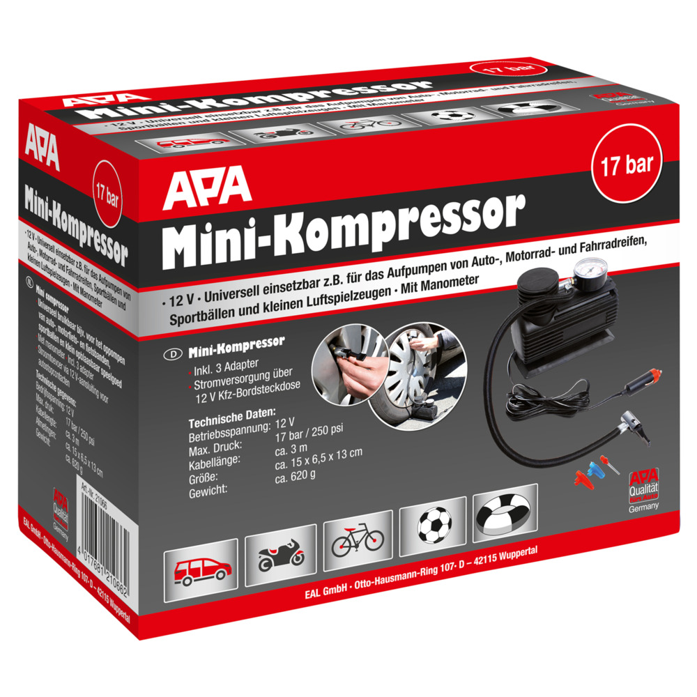 Kleinkompressor 12 V mit Aufs&auml;tzen image number 1
