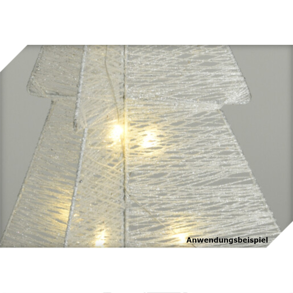 LED-Weihnachtsbaum 50 cm aus Metall mit 20 warmwei&szlig;en LEDs image number 2