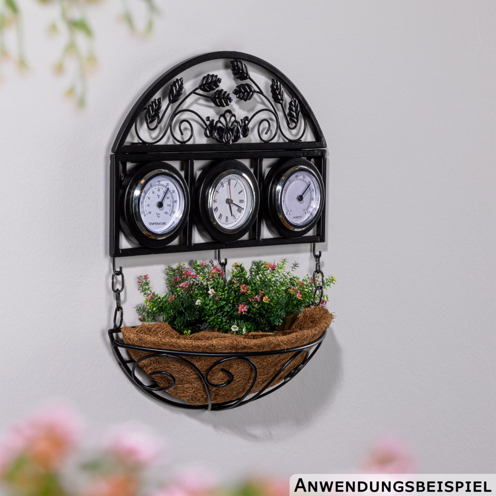 Wetterstation mit Blumenschale image number 1